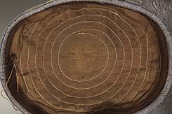 Inside of a Confederate Navy Officer's Cap.