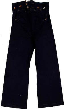 Civil War Navy Enlisted Blue Broad Fall Trousers Front 01